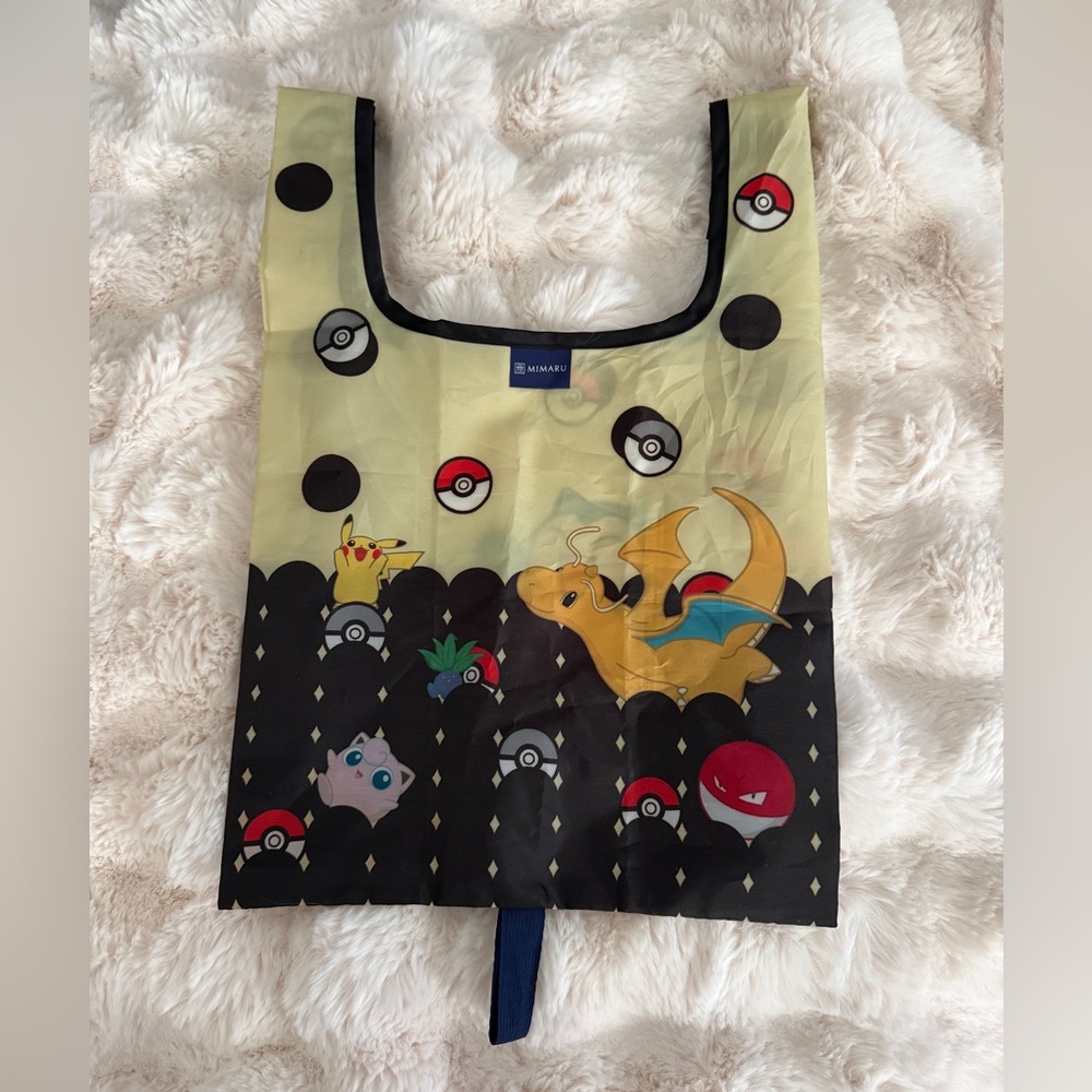 💖NWOT Mimaru Hotel Pokemon Pikachu Tote Bag with Charizard Design 💕